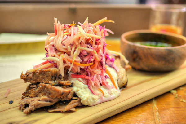 Smoked Brisket, Horseradish & Slaw