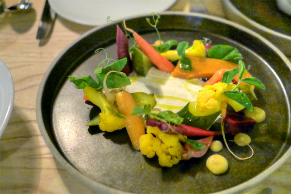 Pickled garden, cucumber, carrot, squash, cauliflower, baby beets, red miso