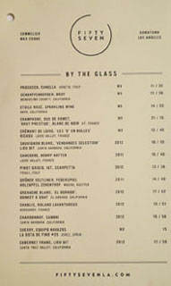 Fifty Seven Wines by the Glass