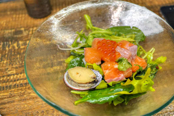 Salmon Sashimi Salad