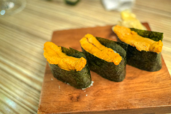 Sea Urchin Sushi