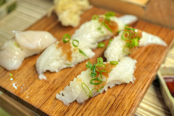 Halibut and Scallop Sushi