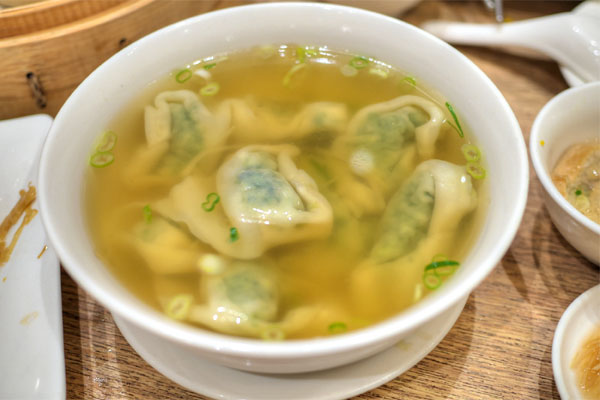 #21 - Vegetable and Ground Pork Wonton Soup