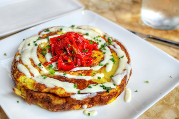 Tortilla Española, Alioli, Sweet Hot Peppers