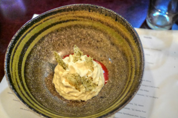 TOASTED BARLEY POT-de-CRÈME - Feuille de Brick - Strawberry - Rosemary