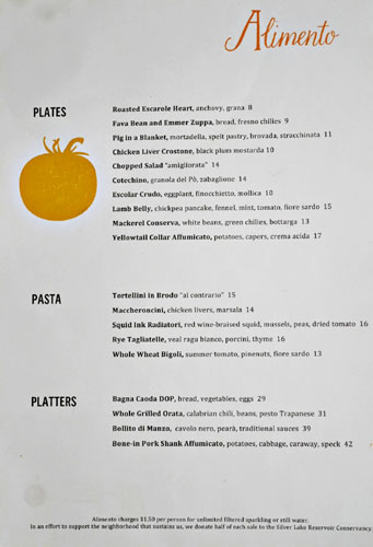 Alimento Menu