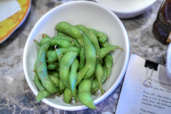 truffle butter edamame