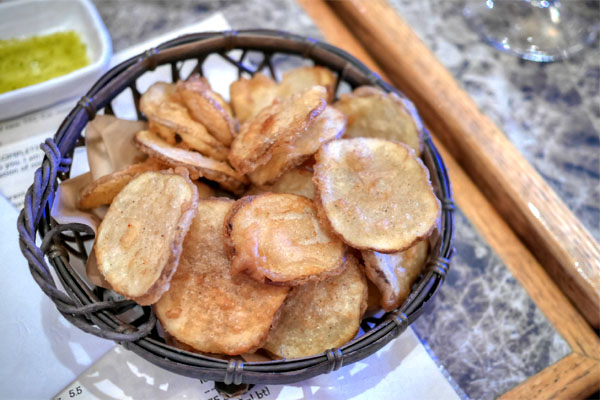 battered potato chips