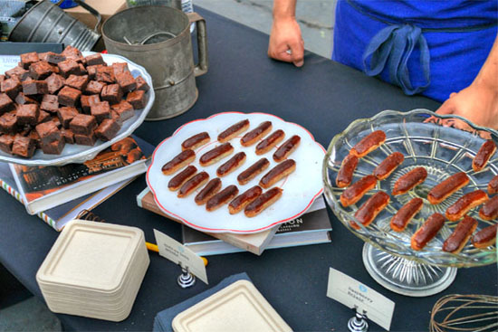 Brownies with Verve Coffee, Cafe au Lait Eclairs