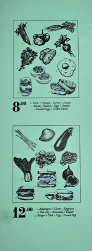 Commissary Menu