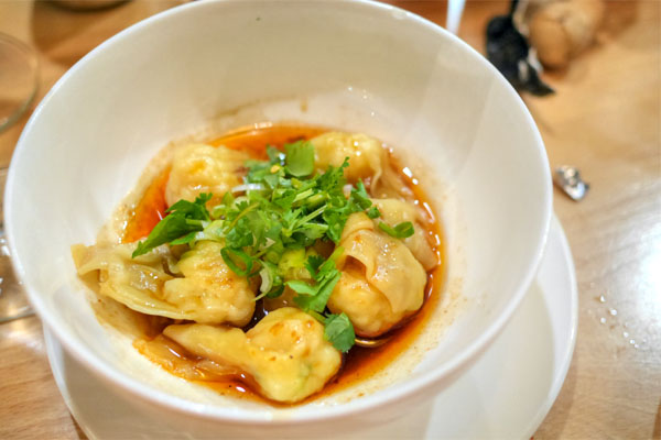 Spicy Shrimp Wontons