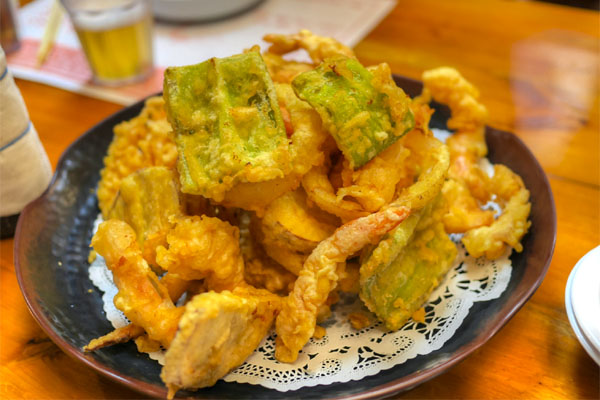 Shrimp, Squid & Vegetables Tempura