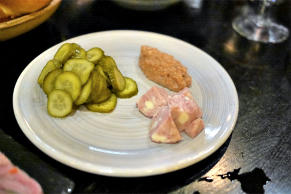 Ham Butter, Pickles, Beer Mustard