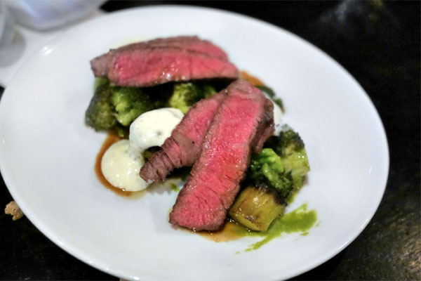 Imperial Wagyu Chuck Grilled Over Binchotan, Aerated White Cheddar, Broccoli: The Unexpected Hero