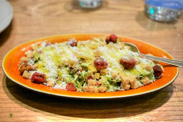 Brussels Sprout 'Caesar Salad'~Tomato Raisins~Sunflower Seeds~Parmesan Cheese