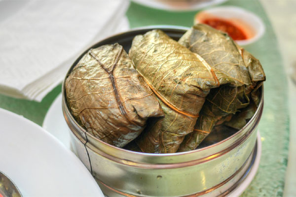 Sticky Rice w/ Lotus Leaf Wrapped