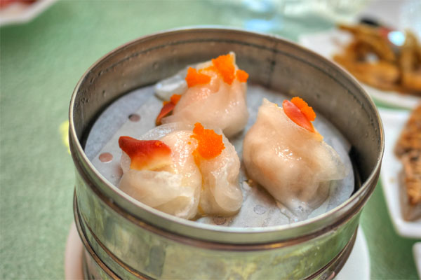 Surf Clam and Crab Egg Shrimp Dumpling