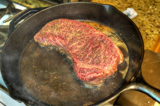 Cast Iron D'Artagnan Steak: Cooking in Cast Iron