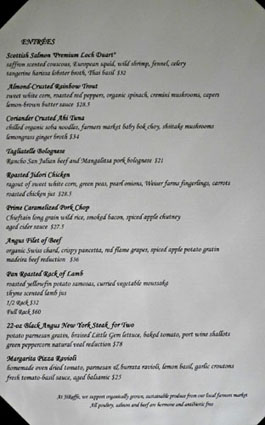 JiRaffe Menu: Entrées