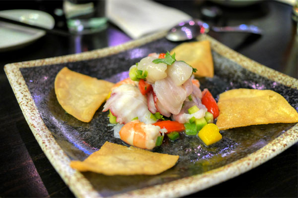 Kinjiro Ceviche (Octopus, Shrimp, Snapper, Scallops, Mango)