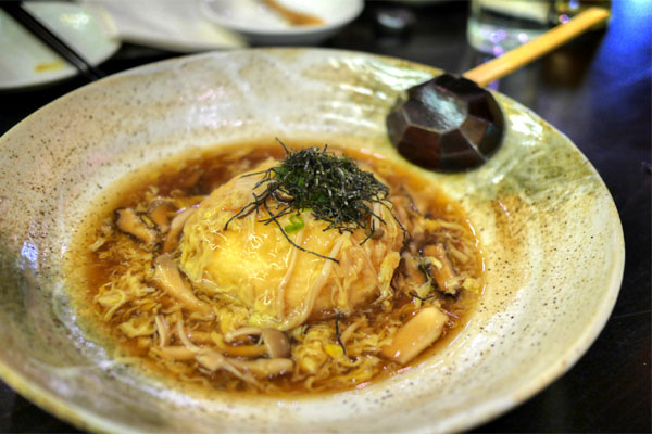 Kinjiro Agedashi Homemade Tofu, Mushroom Ankake Sauce