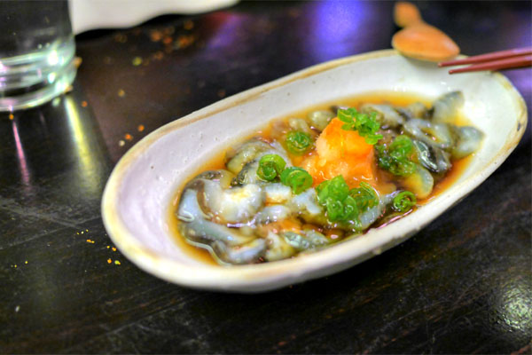 Raw Sea Cucumber with Ponzu