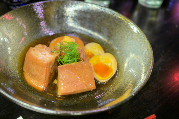 Niman Ranch Pork Belly Kakuni, Half-boiled Free-range Egg & Daikon