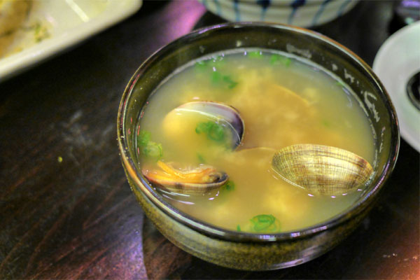 Miso Soup with Manila Clams