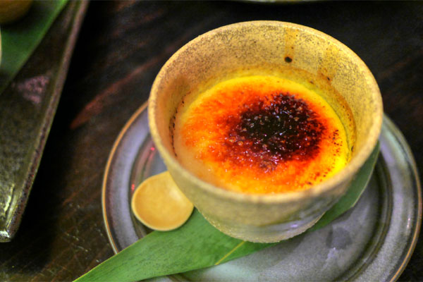 Sake Kasu (Lees) Crème Brulee