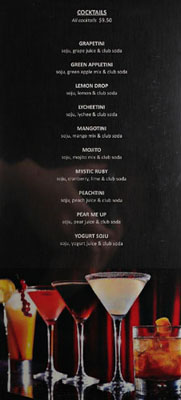 Genwa Drink List: Cocktails