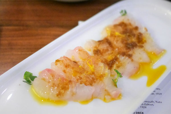 New Zealand Tai Snapper Crudo