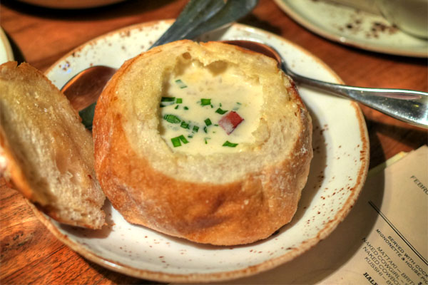 Salt Cod Clam Chowder