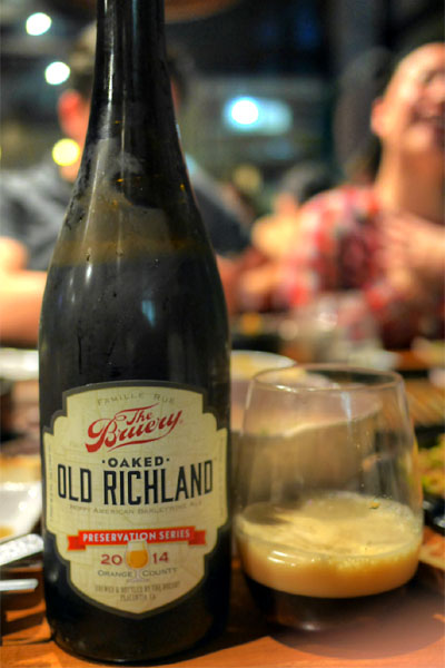 2014 The Bruery Preservation Series: Oaked Old Richland