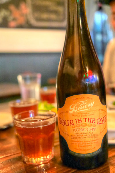 2013 The Bruery Sour in the Rye with Kumquats