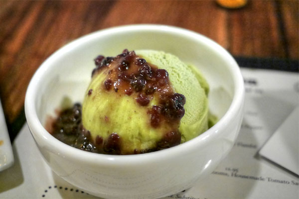 Green Tea Ice Cream with Azuki Bean