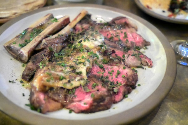 Wood Grilled Ribeye Steak + Wood Roasted Bone Marrow