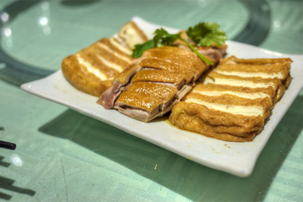 Roast Duck and Fried Tofu