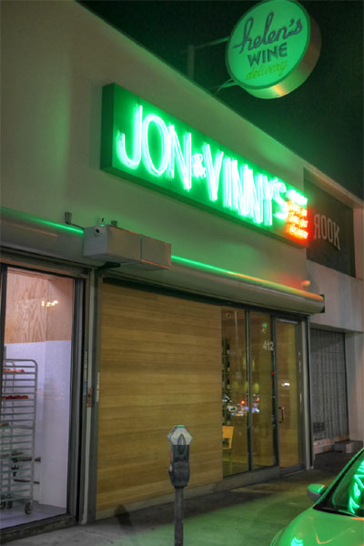 Jon & Vinny's Exterior