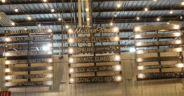 Modern Times Beer Tap List