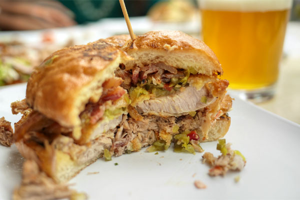 Triple Threat Pork Sandwich