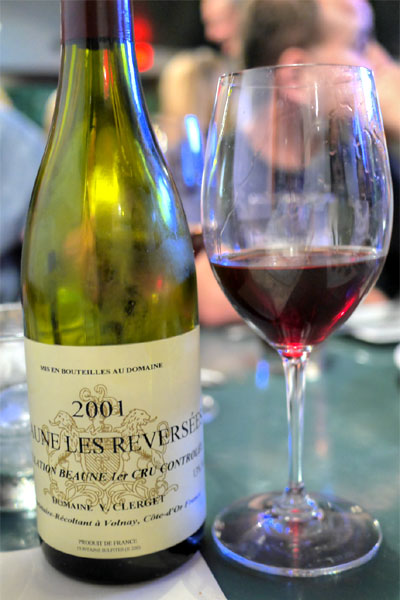 2001 Domaine Y. Clerget Beaune 1er Cru Les Reversées