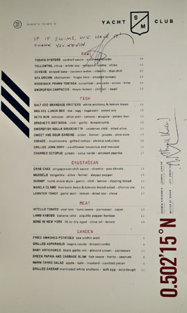 SMYC Menu