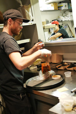 Sampling Homemade Kimchi