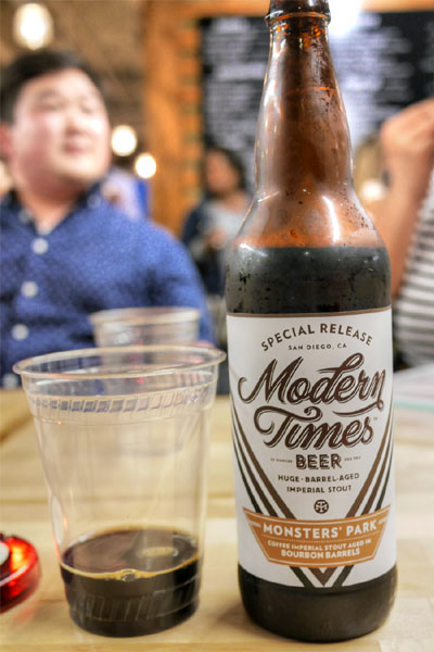 2015 Modern Times Monsters' Park aged in Bourbon Barrels with Coffee