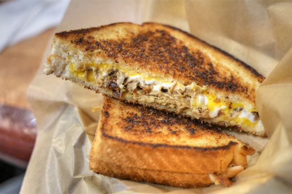 Chicken Adobo Grilled Cheese