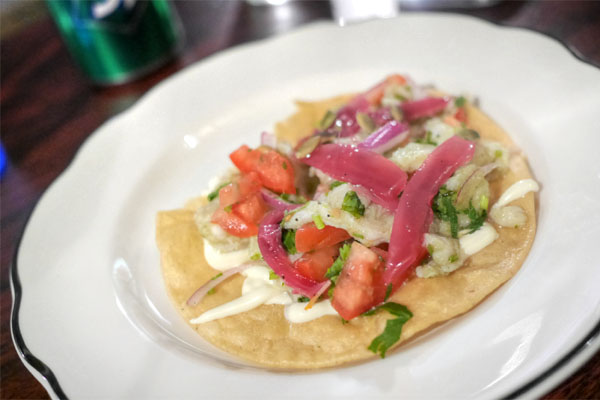 Ceviche Verde Tostada