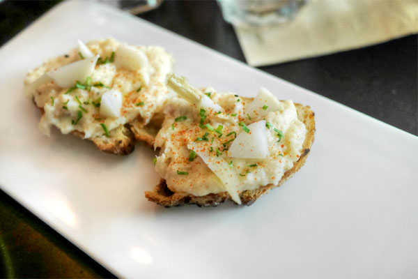 Smoked Yellowtail Toast