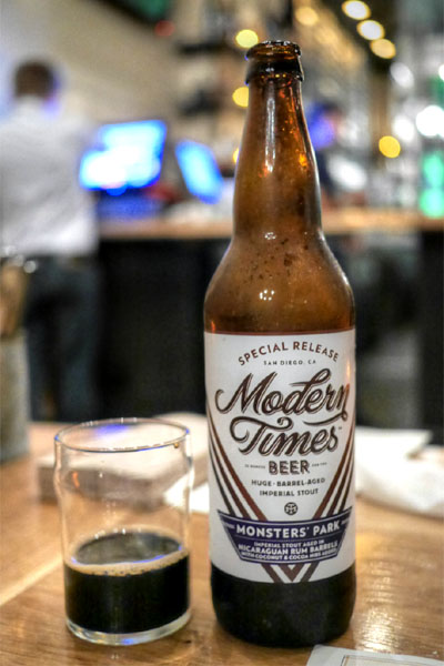 2015 Modern Times Monsters' Park aged in Nicaraguan Rum Barrels with Coconut & Cocoa Nibs