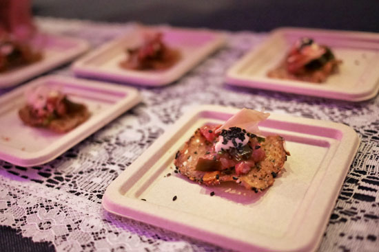 NY Steak Tartare | miso aioli, whole grain crackers