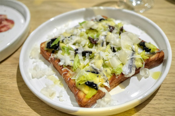 anchovy, celery, & olive tartine